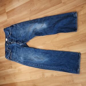 Levi's Men's 501 Button Fly Destressed Light Wash Jeans Size 34x32